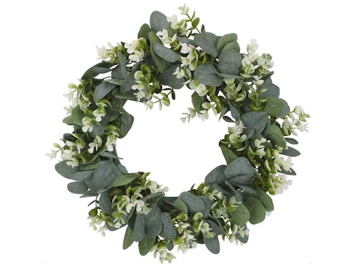 Guirlanda Artificial de Eucalipto Verde para Porta, Parede, Decoração de Páscoa, 33 Cm BRILVIBERA