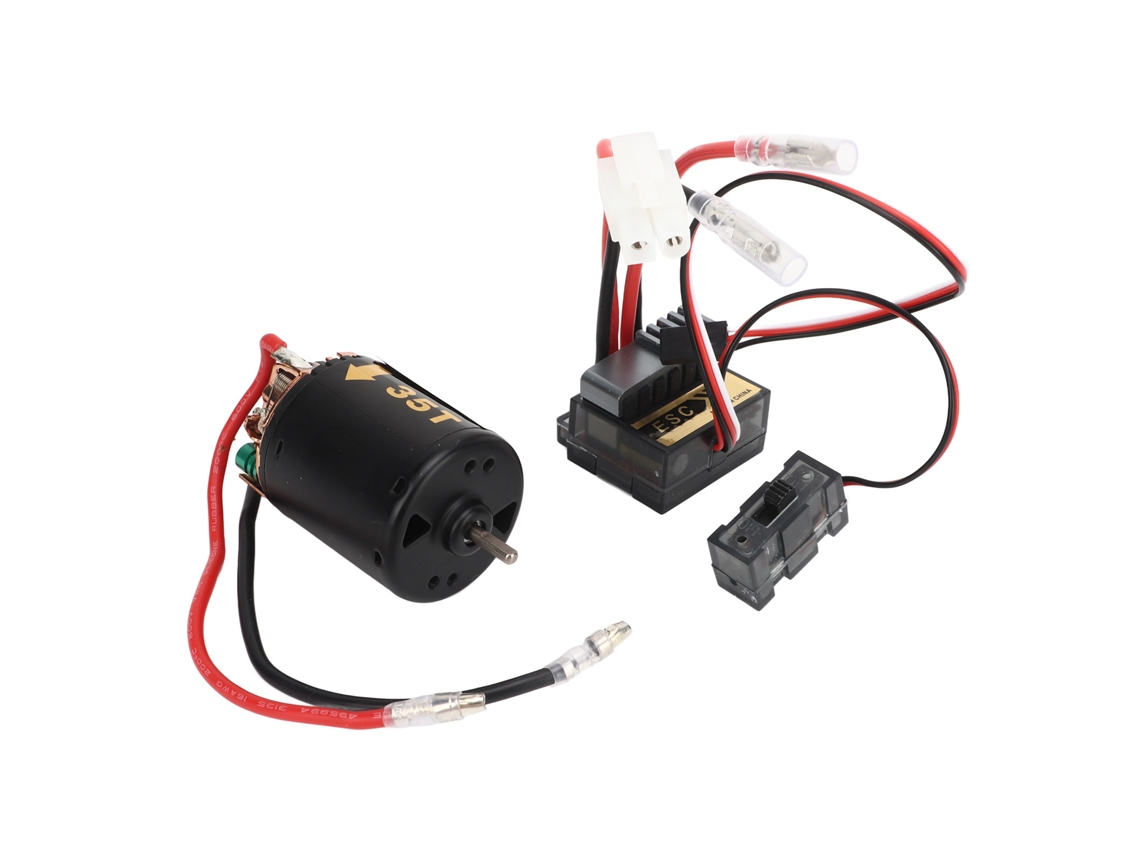 Kit Motor Esc De Escova Rc 540 Com Esc 320a À Prova D'água Plug Tamiya Para Carros E Barcos