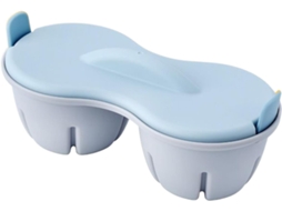 Vaporizador de Ovos para Microondas, Portatil com Tampa, Compacto 22x8,7x11cm, Cozimento Rapido Ou Suave para Cafe da Manha ZYBLSSBB