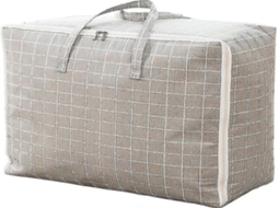 Lurelia Saco Organizador 85 L Para Roupas, Roupa De Cama E Edredons, Tecido Resistente, Fecho Zíper E Com Alça