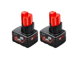 Bateria de íon de lítio, 12v, 6ah  9ah opções, bateria de substituição, bateria 9ah 2 unidades OEM