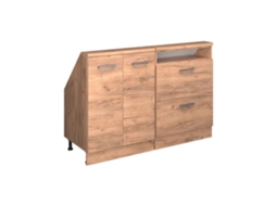 Móvel Sob Medida Linha R, 120cm Conjunto de 2, Carvalho Dourado, VICCO