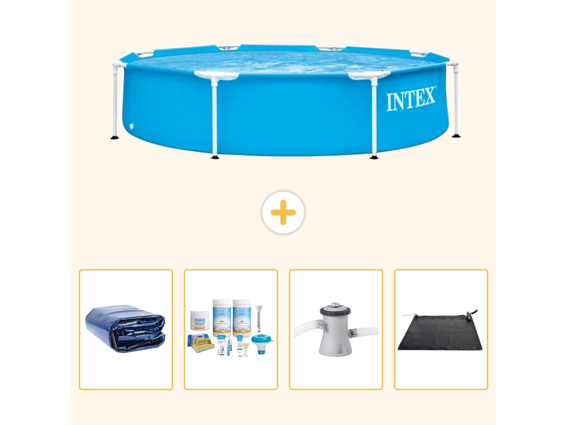 Intex Piscina Com Estrutura Redonda - 244x51 Cm - 5-peças Scb4