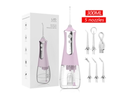 Irrigador Oral Dentário Recarregável , para o Cuidado Dos Dentes e Dos Aparelhos Ortodônticos. Rosa HEXINYIGJLY