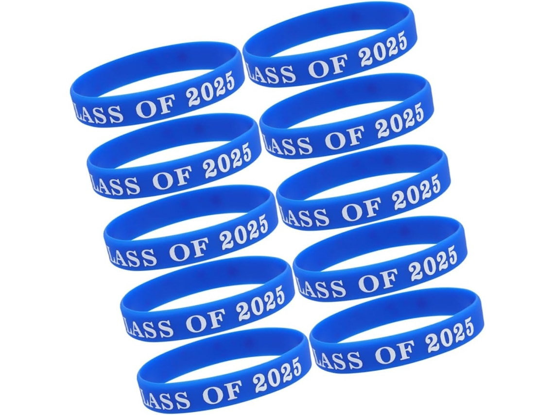 Conjunto De 10 Pulseiras Silicone Para Formatura, Festas E Eventos, Pulseiras De Borracha Para Homens E Mulheres