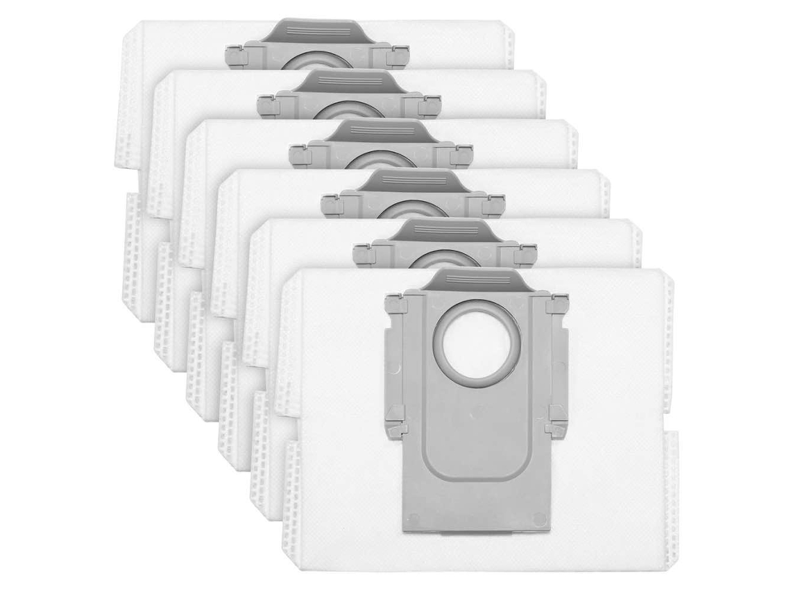 Conjunto De 6 Sacos Coletores, Compatível Com Roborock Qrevo, Troca Fácil