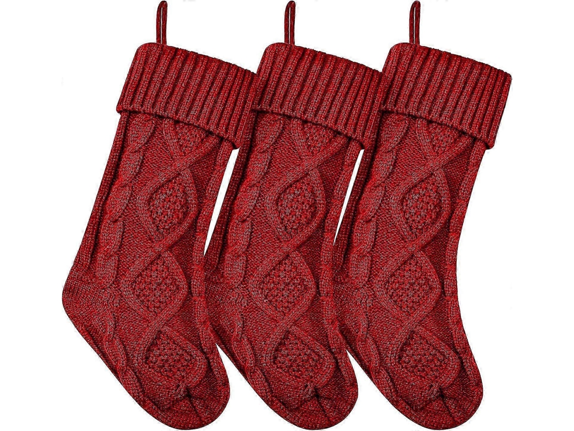 Meia Natalina Em Veludo Vermelho Com Detalhes Brancos, Para Doces E Presentes. Loja Olysi