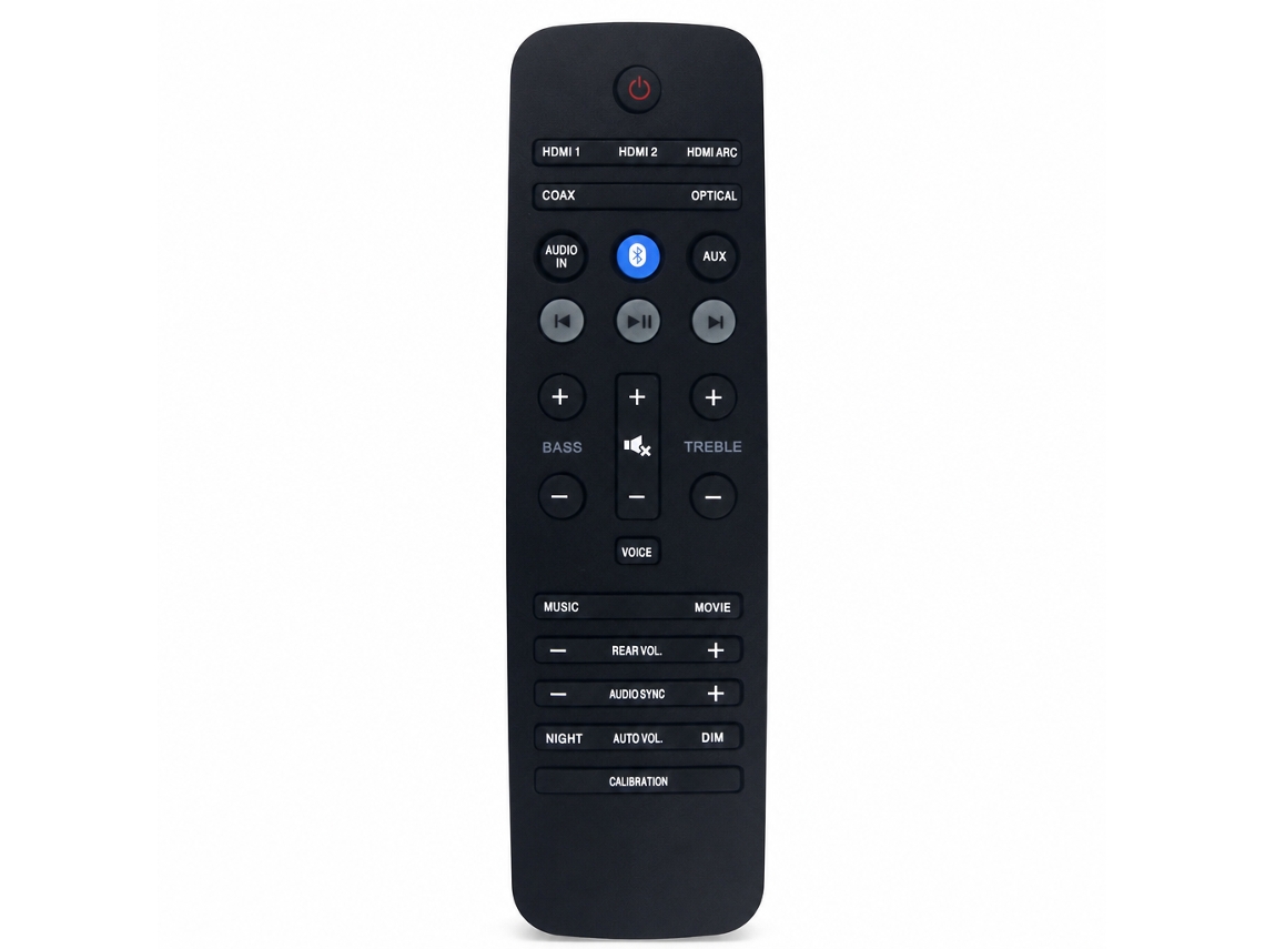 Comando De Substituição Para Soundbar Compatível Com Philips Htl7140b/12 E Htl3140, B5 E5 E6_dae