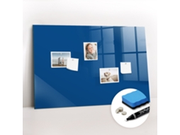 Quadro Magnético De Parede Cor Azul Para A Cozinha Espelharte (90x60 Cm)