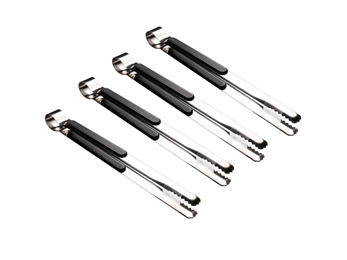 Pinças De Servir De Aço Inoxidável Para Cozinhar, Pinças De Metal Para Alimentos Com Pega Confortável E Antiderrapante Aquaforge