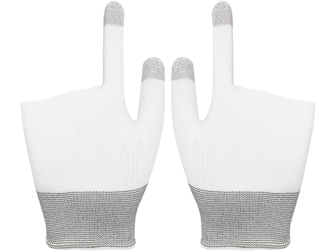 Lurelia Luvas Gaming Para Ecrã Tátil Fibra De Prata, Abs, Antiderrapante, Respirável, Sensível Ao Toque, Para Gaming Móvel E Ecrãs Táteis