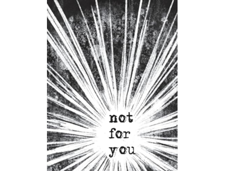Livro Not For You de Thomas Gustainis (Inglês - Capa Dura)