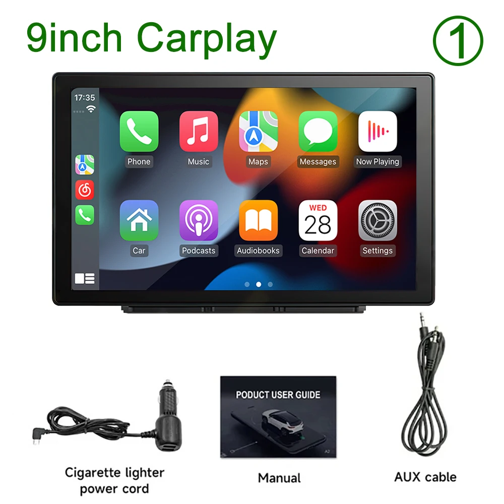Sistema Multimídia Automotivo Portátil Universal Carplay De 9 Polegadas, Tela Sem Fio De 7 A 10 Polegadas