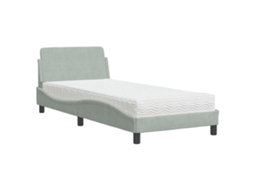 Bed, Beds Vidaxl Cinzeto Veludo (90 X 200 Cm)