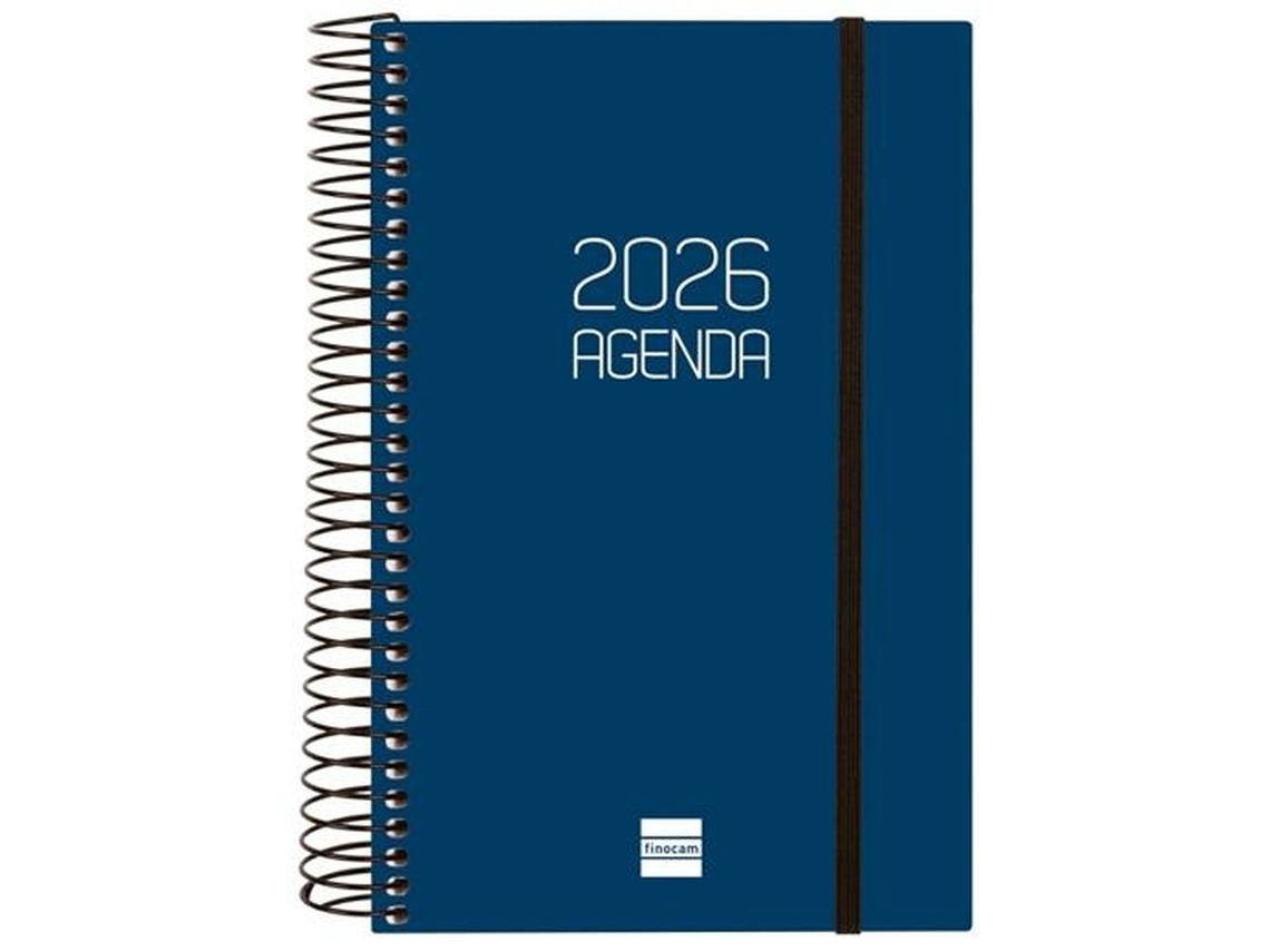 Agenda Finocam Opaque Azul 11,7 X 18,1 Cm 2026