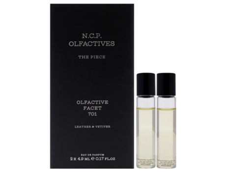 The Piece Silver By NCP For Unisex 3 Pc 2 X 4.9Ml Olfactive Facet -701 Leather And Vetiver Edp Roll On Necklace