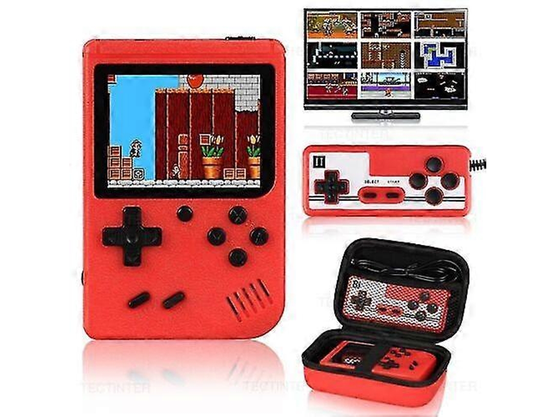 Mini Console De Videogame Retrô Portátil Com 400 Jogos Integrados, 8 Bits, 3 Polegadas E Controle VONKELIOS
