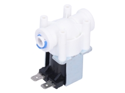 Válvula solenoide elétrica G1/4 com entrada de água, normalmente fechada, 24 V CC