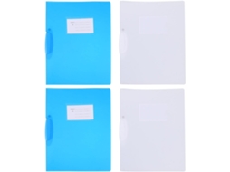 Conjunto Homsfou de 4 pastas giratórias para documentos e arquivos de desktop, pastas de plástico.