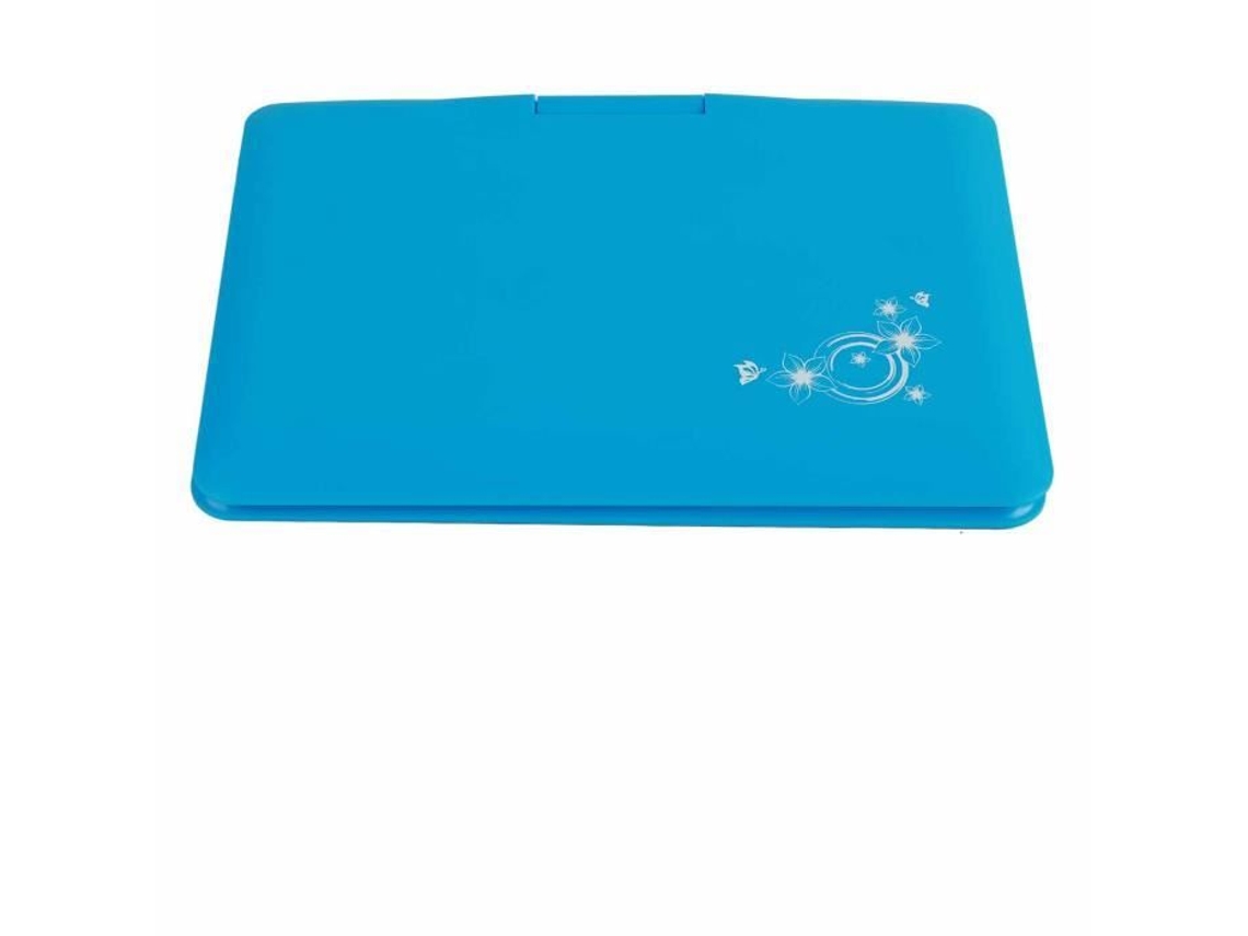 HURRISE Hd Dvd Player de Vídeo Portátil Dvd Player 12 Polegada Full Hd Car Dvd Player Multifuncional Vídeo Walkman Azul