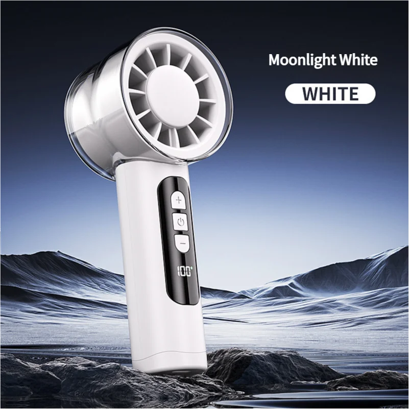 Ventilador de Mão MDUG com Fluxo de Ar Potente e Bateria de 5000mAh