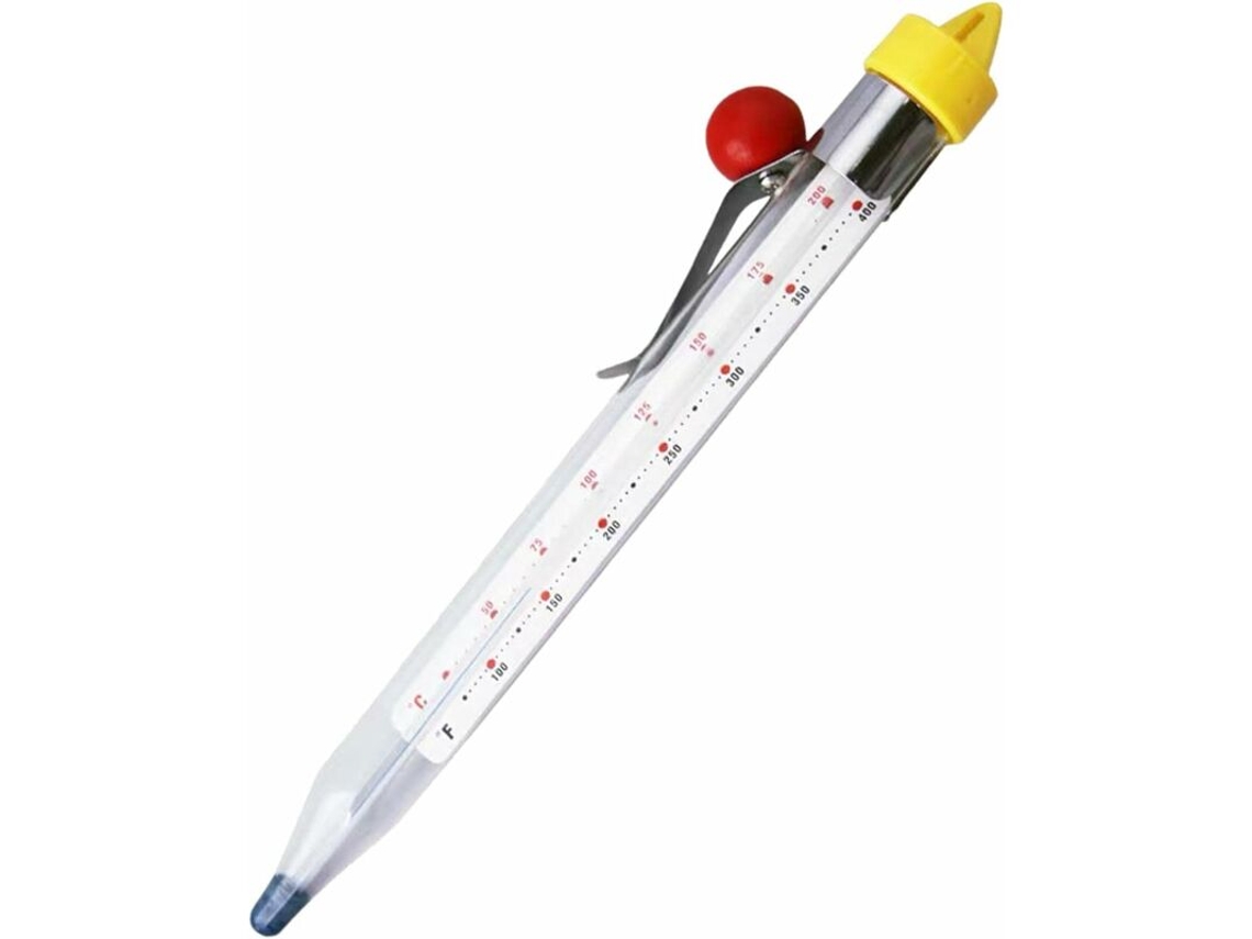 Termômetro Clássico para Fritura, Medidor de Temperatura Cozinha, Alimentos Doces, Açúcar e Culinária, Faixa Temperatura: 50℃2 AQUAFORGE