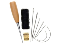 Conjunto de 1 Agulha de Costura para Couro, Acessórios para Costura em Couro, Ferramentas para Artesanato em Couro e Reparo de Calçados. AQUAFORGE