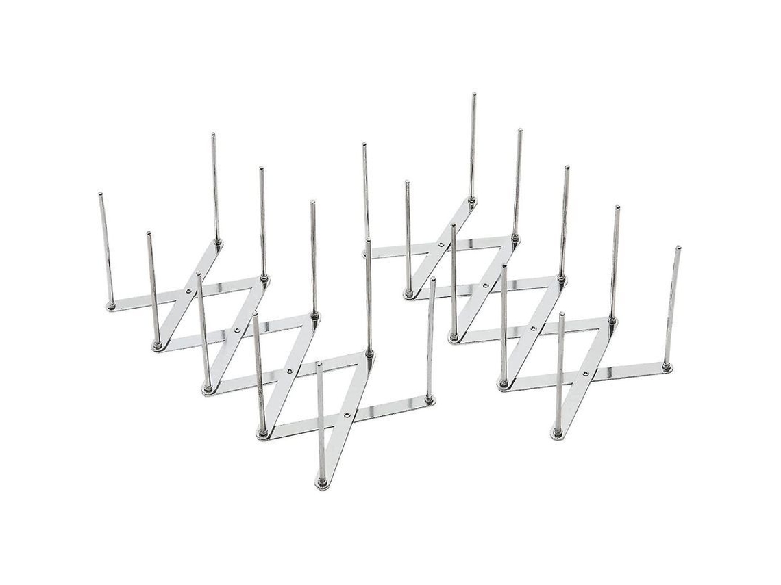 2 Portavasos Extensível De Aço Inoxidável Para Tampas De Panelas Organizador Multifuncional Com Economia De Espaço