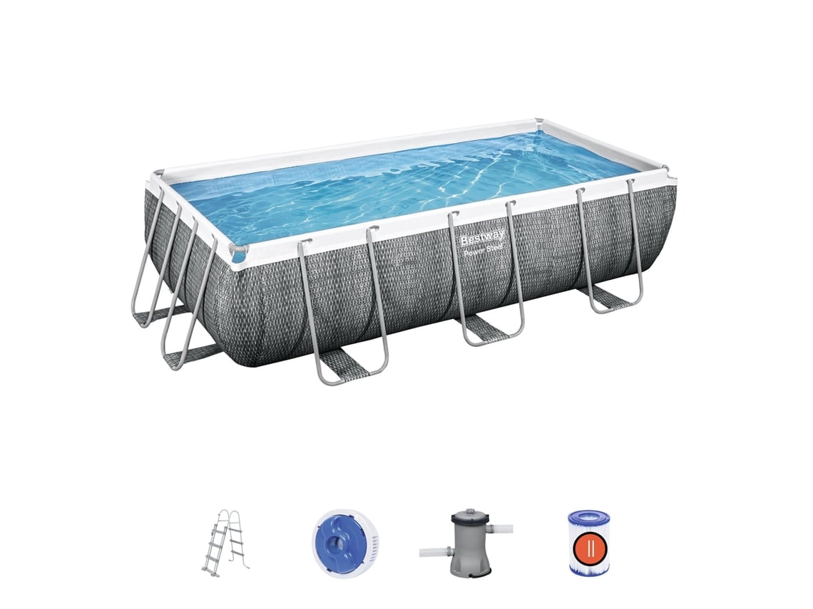 Conjunto Piscina de Aço BESTWAY 56721 (com Cartucho - 6478 L - 201x100cm)