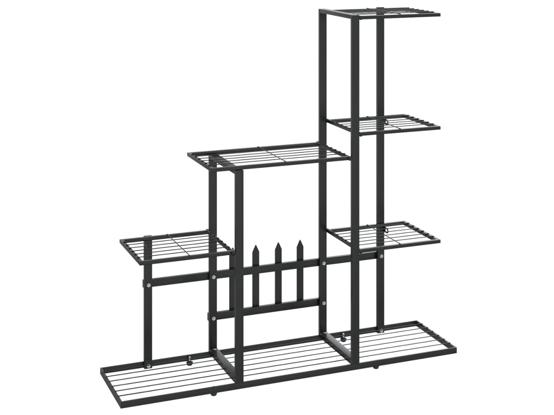Plant Stand, Plant Stands Vidaxl Preto Metal (n/a)