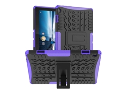 Capa Protetora Para Tablet Lenovo Tab M10 X605 / X505 Com Textura De Pneu, Resistente A Impactos, Em Tpu + Pc, Com Suporte.
