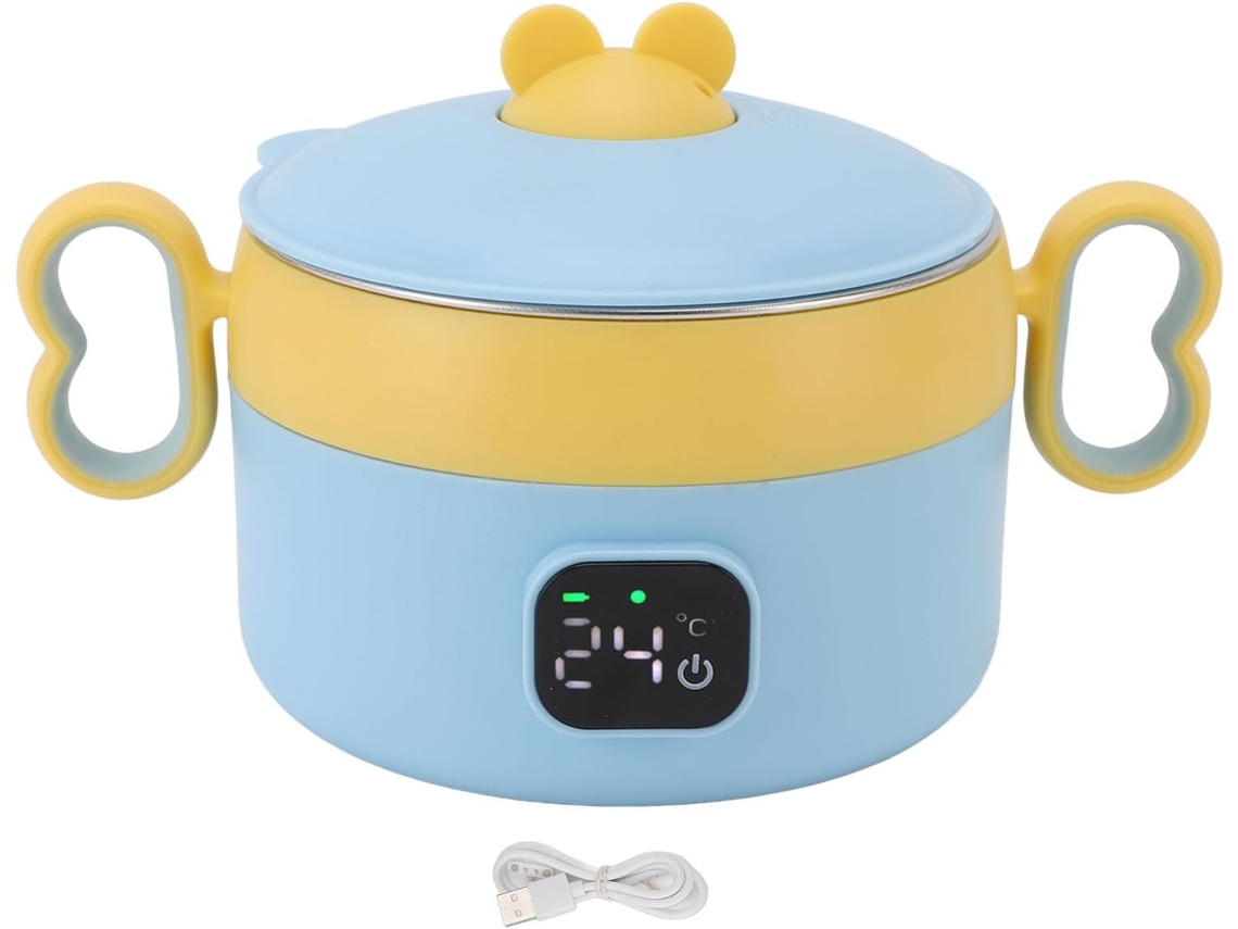 Caixa de Refeições SFUSHOS, elétrica, recarregável, USB, inox