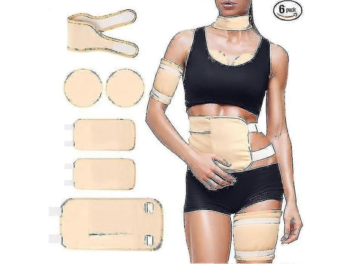 Kit De Compressa De Óleo De Rícino Reutilizável E Lavável Em Algodão Para Zona Lombar E Pescoço