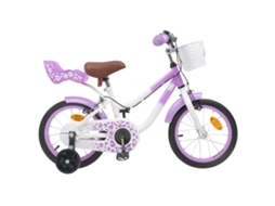 Vidaxl Bicicleta Infantil 14 Polegadas Para 3 A 5 Anos Roxo