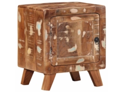 Vidaxl Mesa De Cabeceira 40x32x46 Cm Madeira Recuperada Maciça