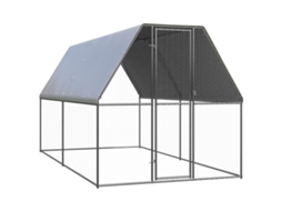 Vidaxl Galinheiro De Exterior 2x4x2 M Aço Galvanizado