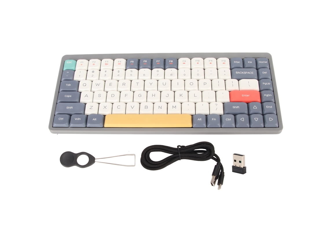 Teclado Mecânico Gamer Bluetooth Com 84 Teclas
