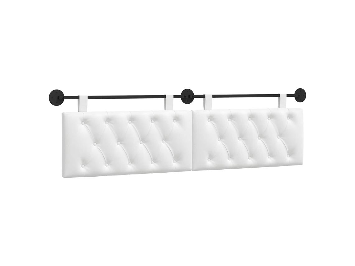 Conjunto 1 Cabeceira Suspensa Vidaxl Branco Tecido (170 X 55 X 7 Cm)