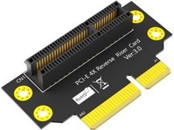 Placa Riser Pcie De 32 Mm (32 Mm, 90 Graus, Reversa, Macho Para