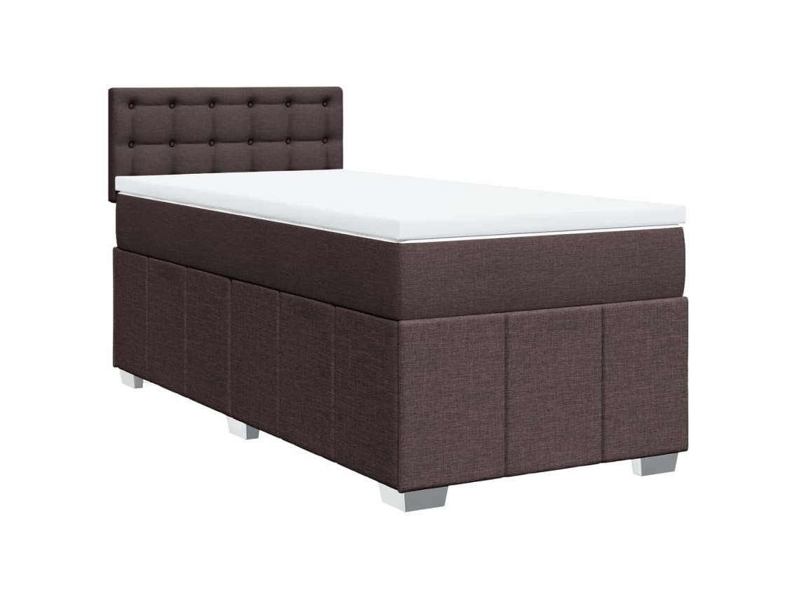 Box Spring Bed, Box Spring Beds Vidaxl Marrom Tecido (100  X  200  Cm)
