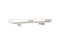 Suporte para Monitor VIDAXL 100x27x14 cm madeira pinho maciça branco