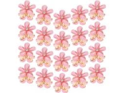 Presilhas De Cabelo Elegantes Para O Dia A Dia, Conjunto Com 20 Pequenas Flores De Acrílico.