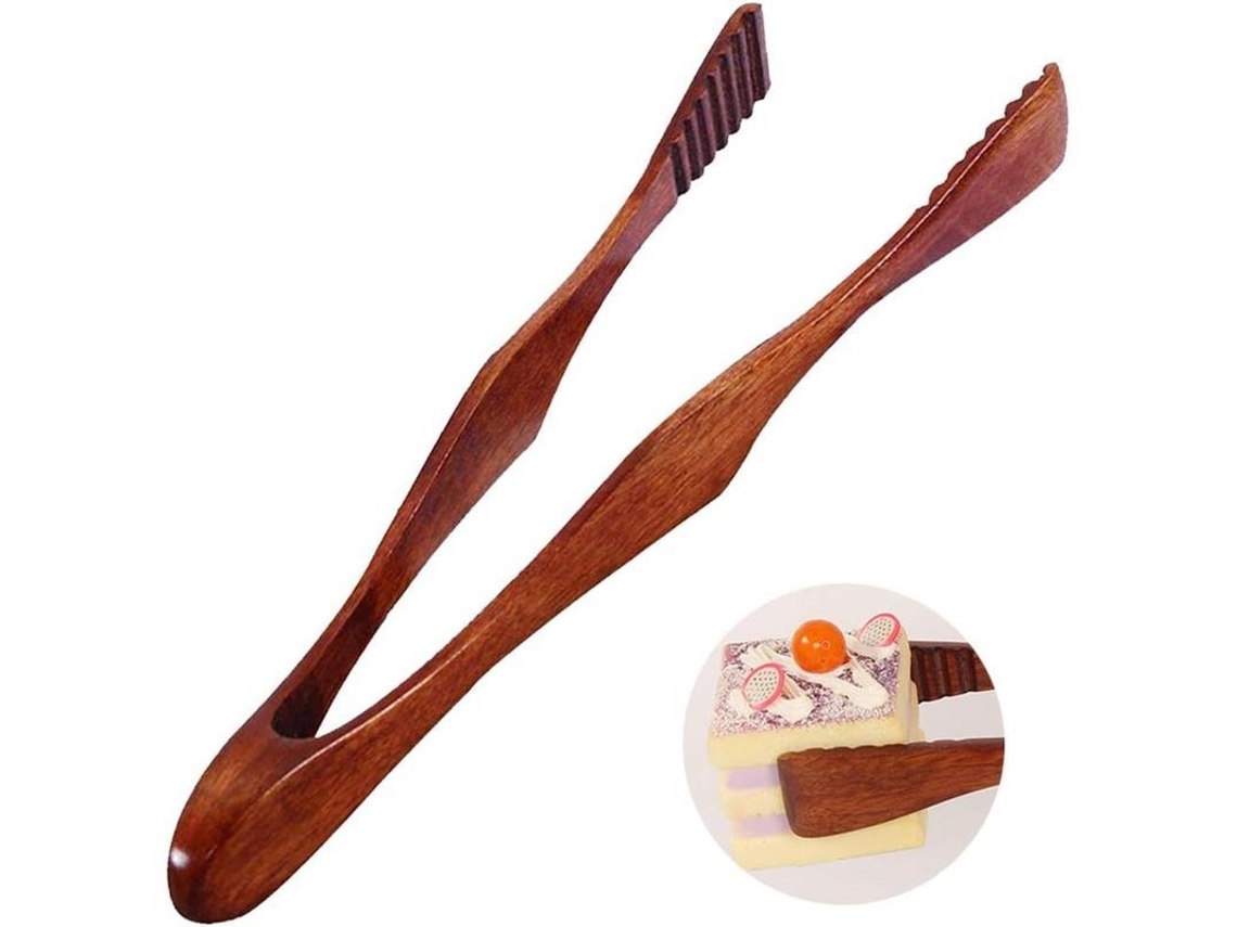 Pinzas De Barbacoa De Madera Profesionales Duraderas Ecoamigables Para Cocina Y Exterior