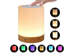 Omni lâmpada de Mesa Tática, Lâmpada de Noite Ajustável com Luz Branca Quente para Quarto, 12h de Uso, 3w, Controle Tático, Sem App