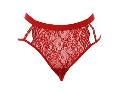 Tanga Cordão de Mulher KISSES AND LOVE Vermelho (L/XL)