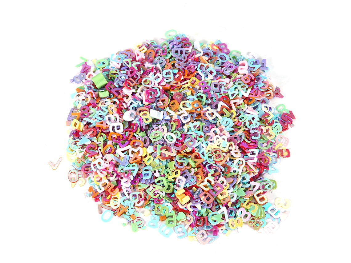 Fitas de Festa Confetti Sequin para Decoração de Unhas | S/MARCA