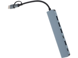 Hub Usb De Alta Velocidade Com Múltiplas Portas Para Laptop, Pc E