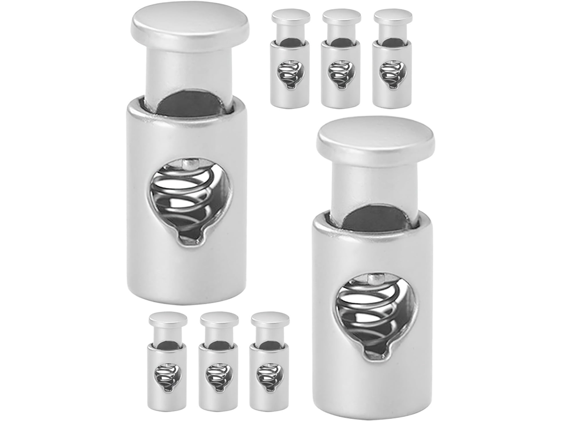 Conjunto Toyvian De 8 Prendedores Espeto Aço Inoxidável Para Churrasco, Prendedores Antiderrapantes Com Argola De Metal