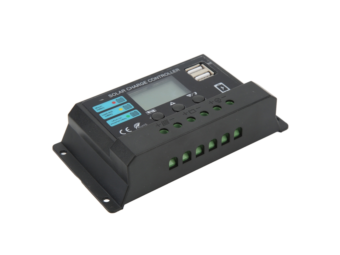 Controlador De Carga Fotovoltaico Com Display Lcd Laxiscreed 12v/24v 20a