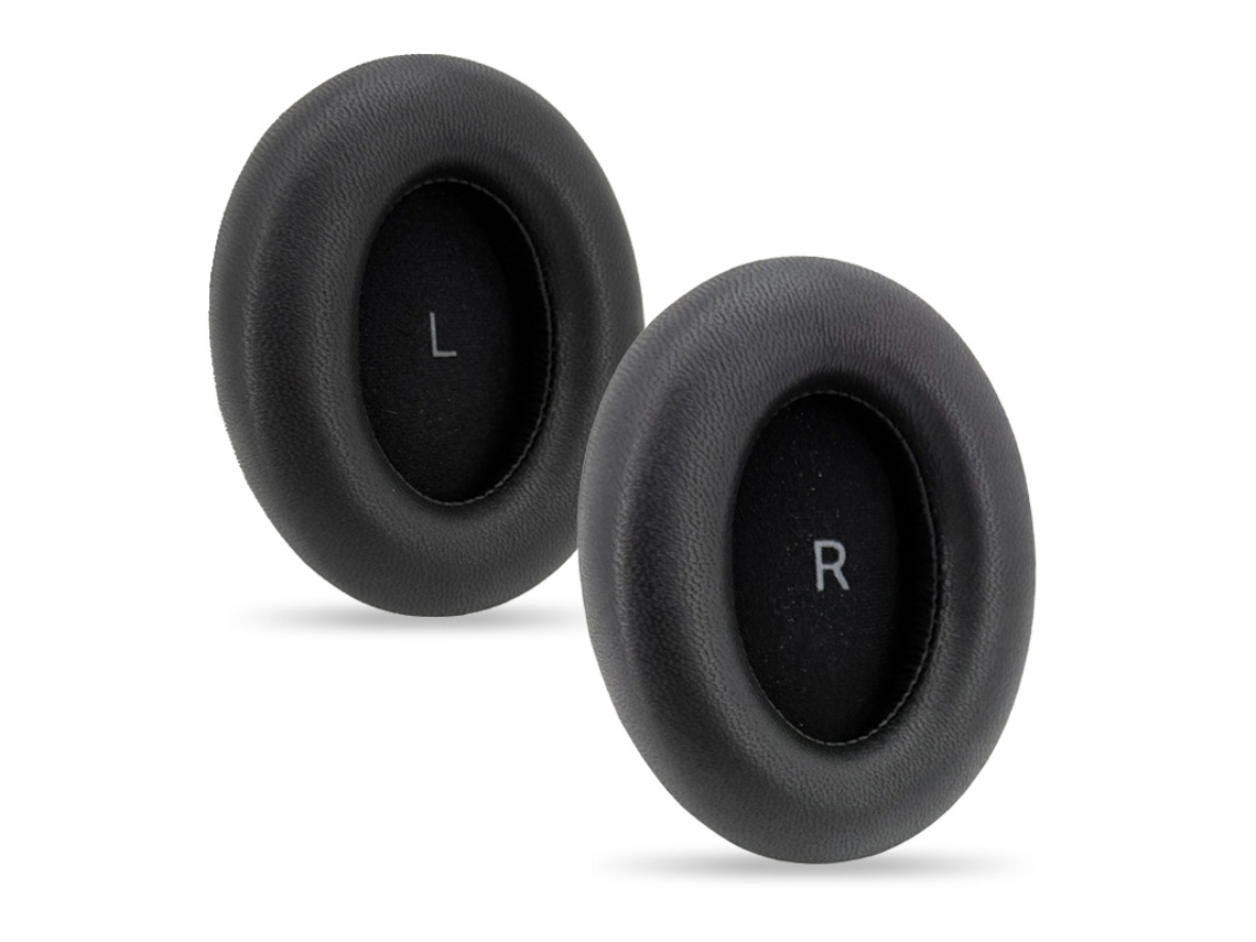 Almofada para SENNHEISER Momentum 4.0 de Orelhas de Espuma Macia Pele de Carneiro Preto XIAOMOYU